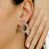 1.42 Karat Baget & 0.25 Karat Yuvarlak Pırlanta Tasarım Küpe-RNF1367 | Pırlanta Küpe | Ronaff Pırlanta | Tektaş Yüzük, Pırlanta Yüzük, Kolye, Küpe