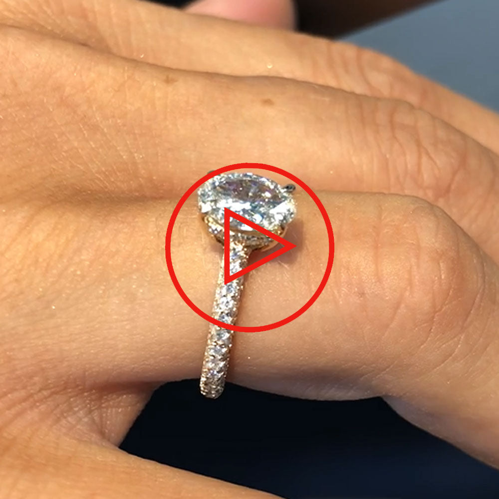 1.20 Karat Oval Kesim Tektaş Pırlanta Yüzük