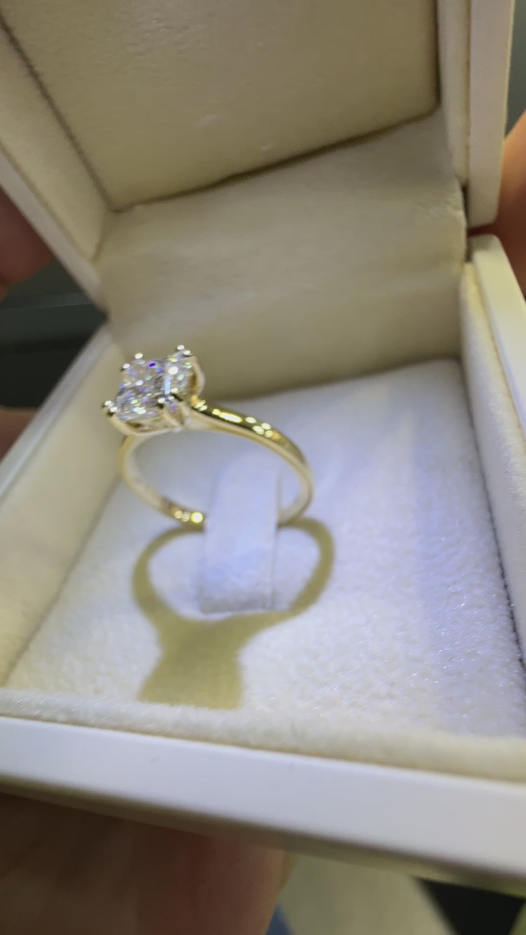 1.20 Carat Princess Cut Solitaire Diamond Ring - RNF01091