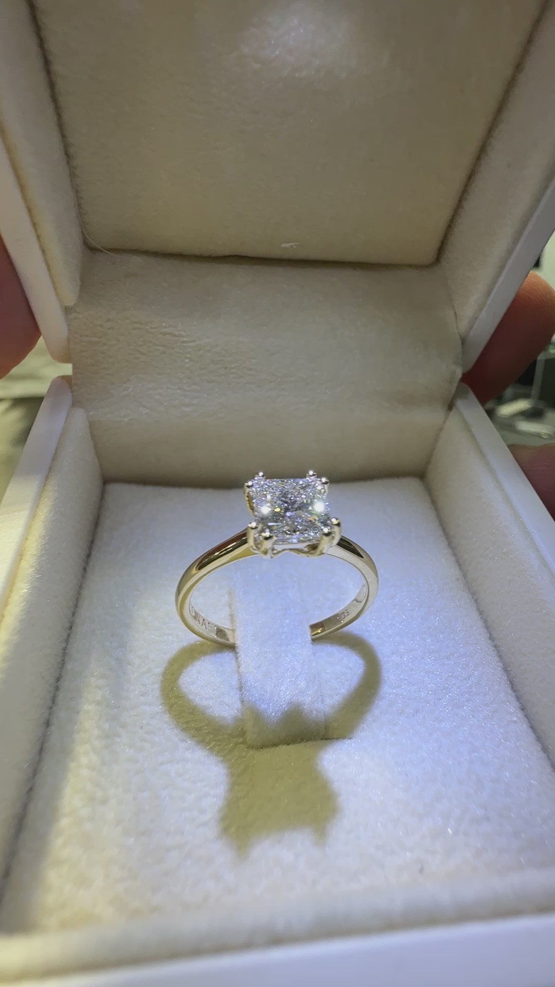 1.20 Carat Princess Cut Solitaire Diamond Ring - RNF01091