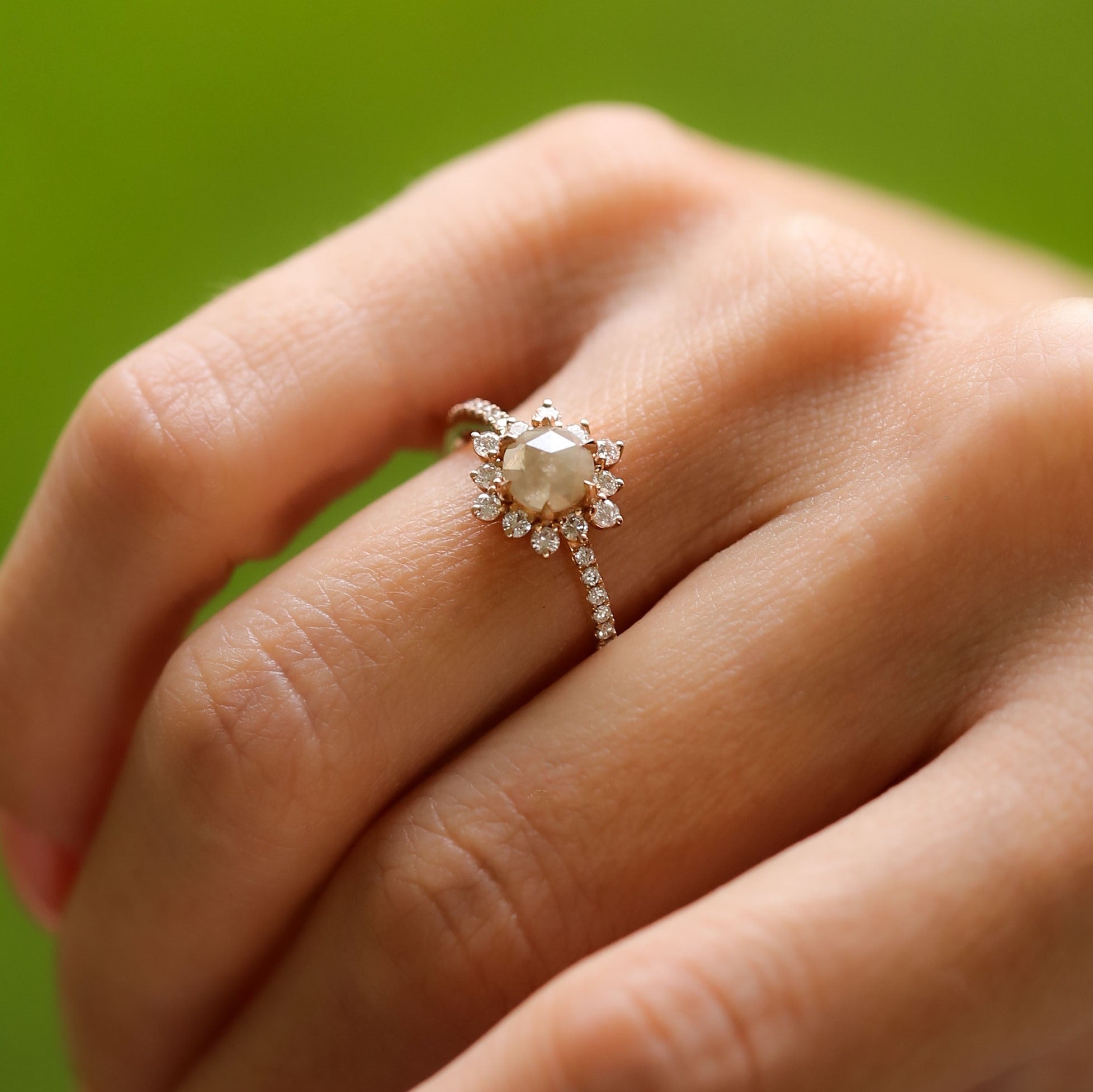 1.60 Karat Salt and Pepper Pırlanta Elmas Tasarım Yüzük - RNF0534 | Tektaş Pırlanta | Ronaff Pırlanta | Tektaş Yüzük, Pırlanta Yüzük, Kolye, Küpe