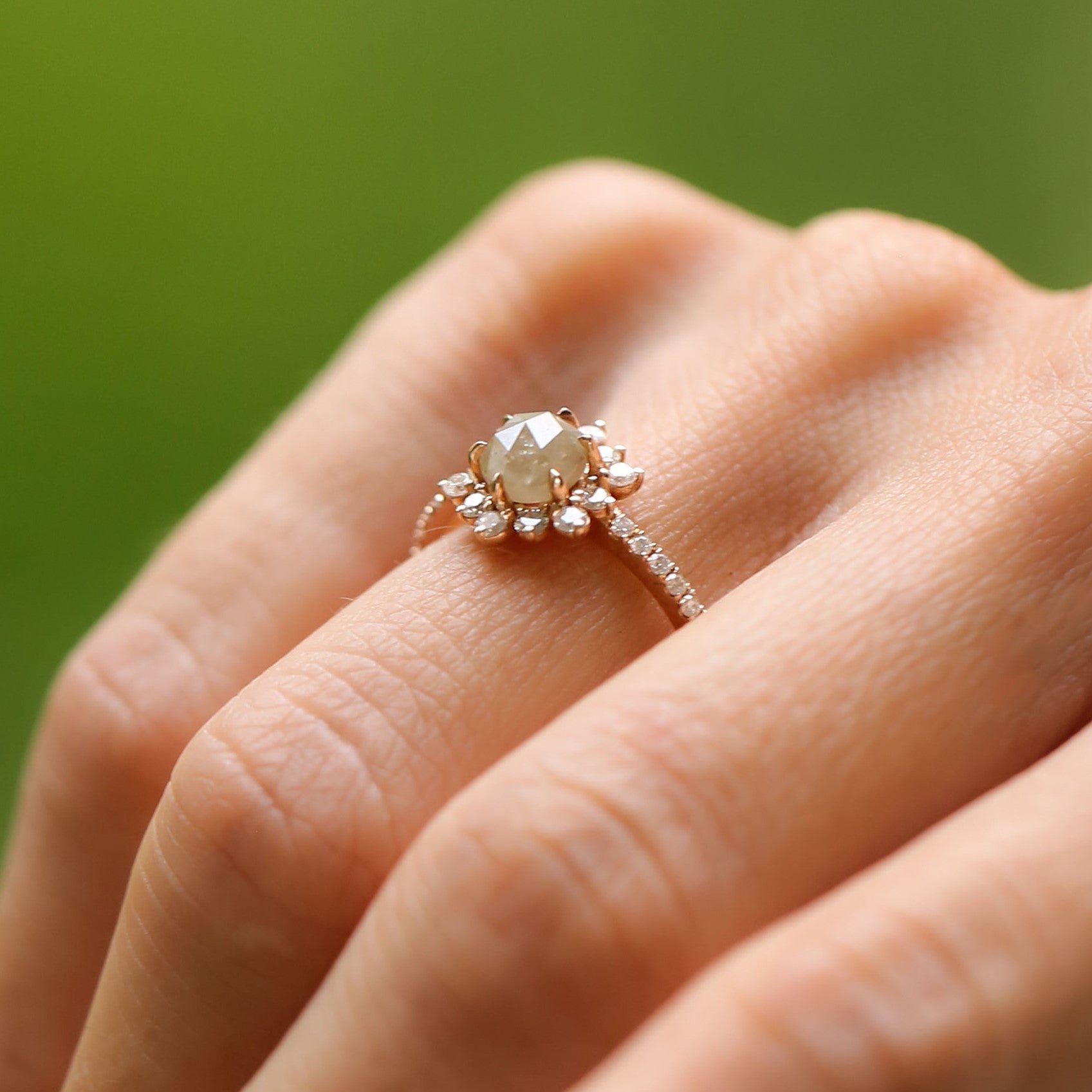 1.60 Karat Salt and Pepper Pırlanta Elmas Tasarım Yüzük - RNF0534 | Tektaş Pırlanta | Ronaff Pırlanta | Tektaş Yüzük, Pırlanta Yüzük, Kolye, Küpe