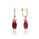 2.40 ct Yakut Küpe RG099 | altın | Ronaff Pırlanta | Tektaş Yüzük, Pırlanta Yüzük, Kolye, Küpe