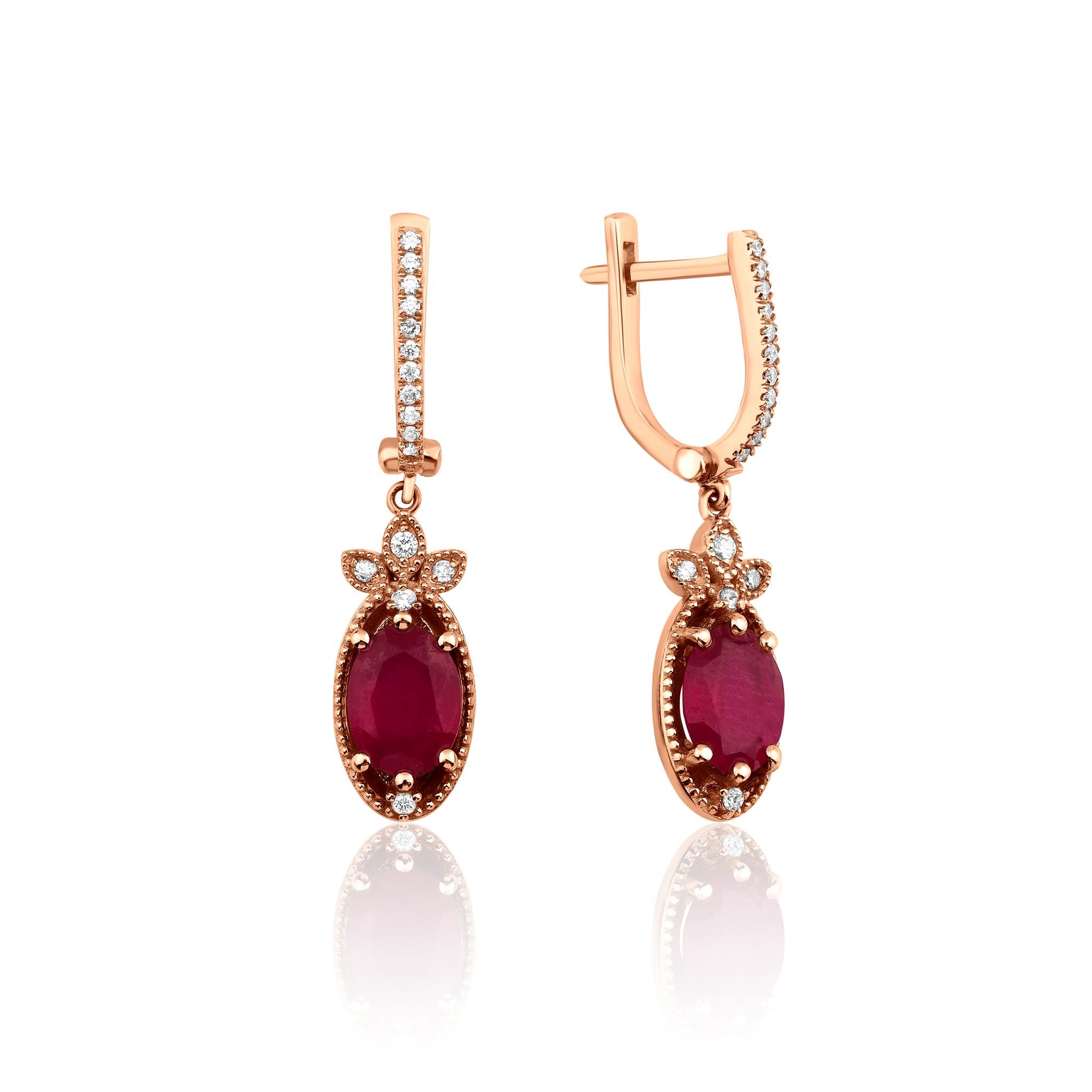 2.40 ct Yakut Küpe RG099 | altın | Ronaff Pırlanta | Tektaş Yüzük, Pırlanta Yüzük, Kolye, Küpe