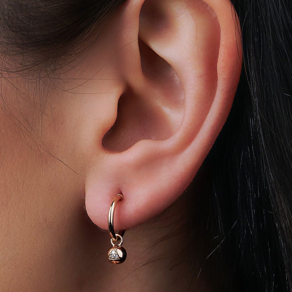 Earring Models Rounded 0.03 Carat Diamond Minitop Earring - Diamond Earring Models – RONAFF ...