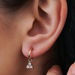 0.15 Karat Pırlanta Üçtaş Küpe Pırlantalı Kişiye Özel Küpe - RNF0402 | Pırlanta Küpe | Ronaff Pırlanta | Tektaş Yüzük, Pırlanta Yüzük, Kolye, Küpe