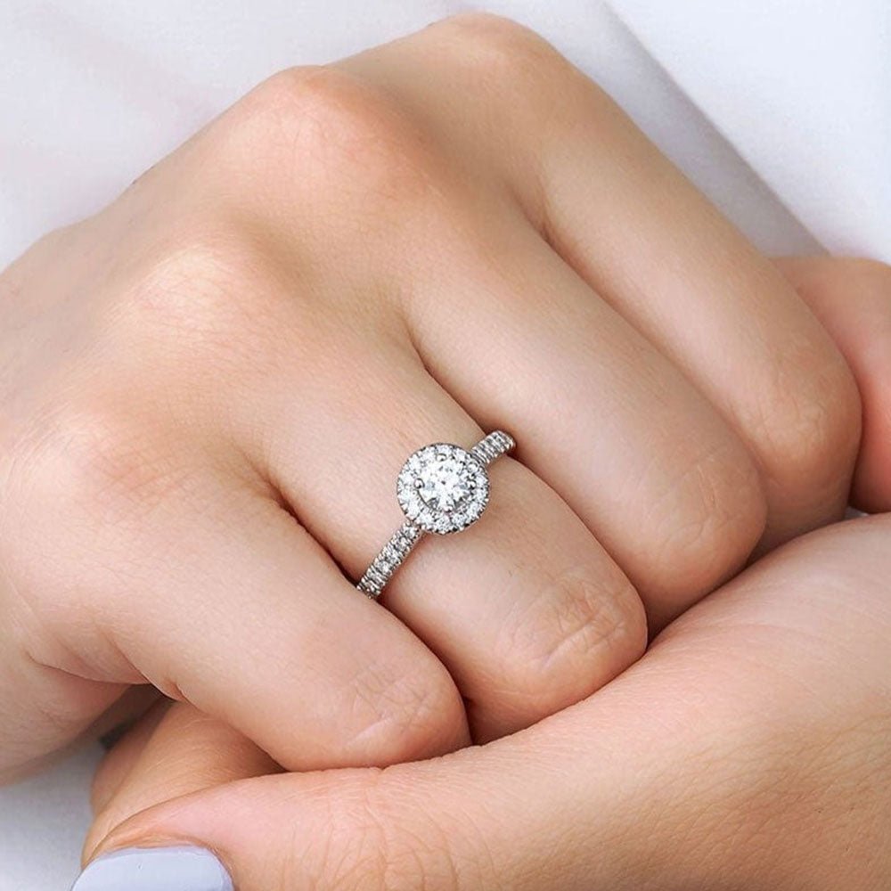 0.58 Karat Yuvarlak Kesim GIA/HRD Sertifikalı Tektaş Pırlanta Yüzük - RNF0226 | Tektaş Pırlanta | Ronaff Pırlanta | Tektaş Yüzük, Pırlanta Yüzük, Kolye, Küpe