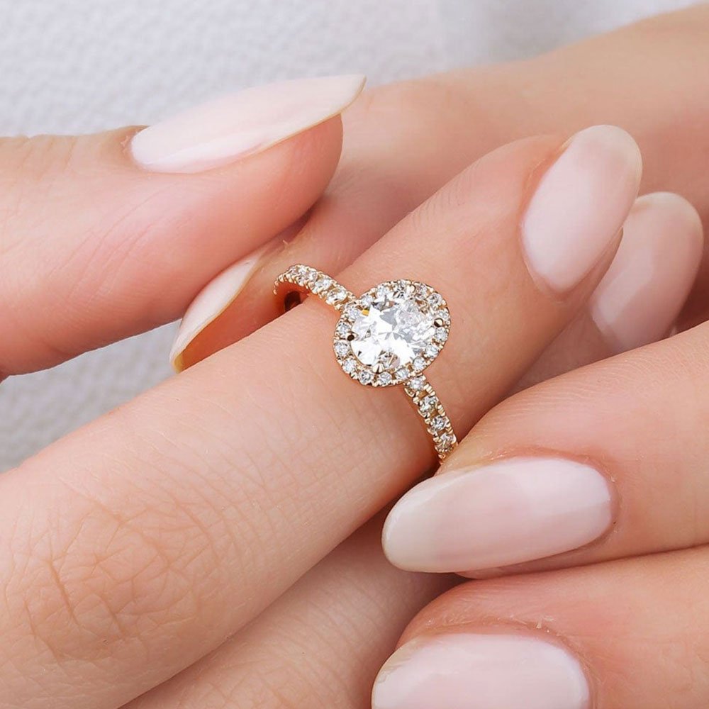 0.70 Karat Oval Kesim HRD Sertifikalı Tektaş Pırlanta Yüzük - RNF0051 | Tektaş Pırlanta | Ronaff Pırlanta | Tektaş Yüzük, Pırlanta Yüzük, Kolye, Küpe