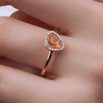 0.74 Karat Sarı Safir Pırlantalı Tasarım Yüzük - RNF0436 | Renkli Taşlı Yüzükler | Ronaff Pırlanta | Tektaş Yüzük, Pırlanta Yüzük, Kolye, Küpe