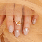 0.74 Karat Sarı Safir Pırlantalı Tasarım Yüzük - RNF0436 | Renkli Taşlı Yüzükler | Ronaff Pırlanta | Tektaş Yüzük, Pırlanta Yüzük, Kolye, Küpe