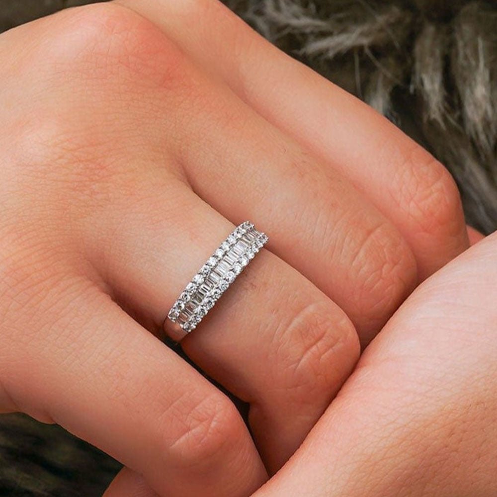 0.79 Karat Baget Pırlanta Yarımtur Yüzük - RNF0368 | Yarımtur Pırlanta Yüzük | Ronaff Pırlanta | Tektaş Yüzük, Pırlanta Yüzük, Kolye, Küpe