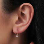 0.03 Karat Pırlantalı Mini Kalp Küpe Pırlantalı Tasarım Küpe - RNF0407 | Pırlanta Küpe | Ronaff Pırlanta | Tektaş Yüzük, Pırlanta Yüzük, Kolye, Küpe