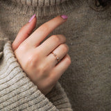 0.04 Karat Pırlantalı Yıldızlı Mini Yüzük - RNF0304 | Tektaş Pırlanta | Ronaff Pırlanta | Tektaş Yüzük, Pırlanta Yüzük, Kolye, Küpe