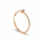 0.08 Karat Baget Pırlanta Burgu Yüzük - RNF0292 | Tektaş Pırlanta | Ronaff Pırlanta | Tektaş Yüzük, Pırlanta Yüzük, Kolye, Küpe