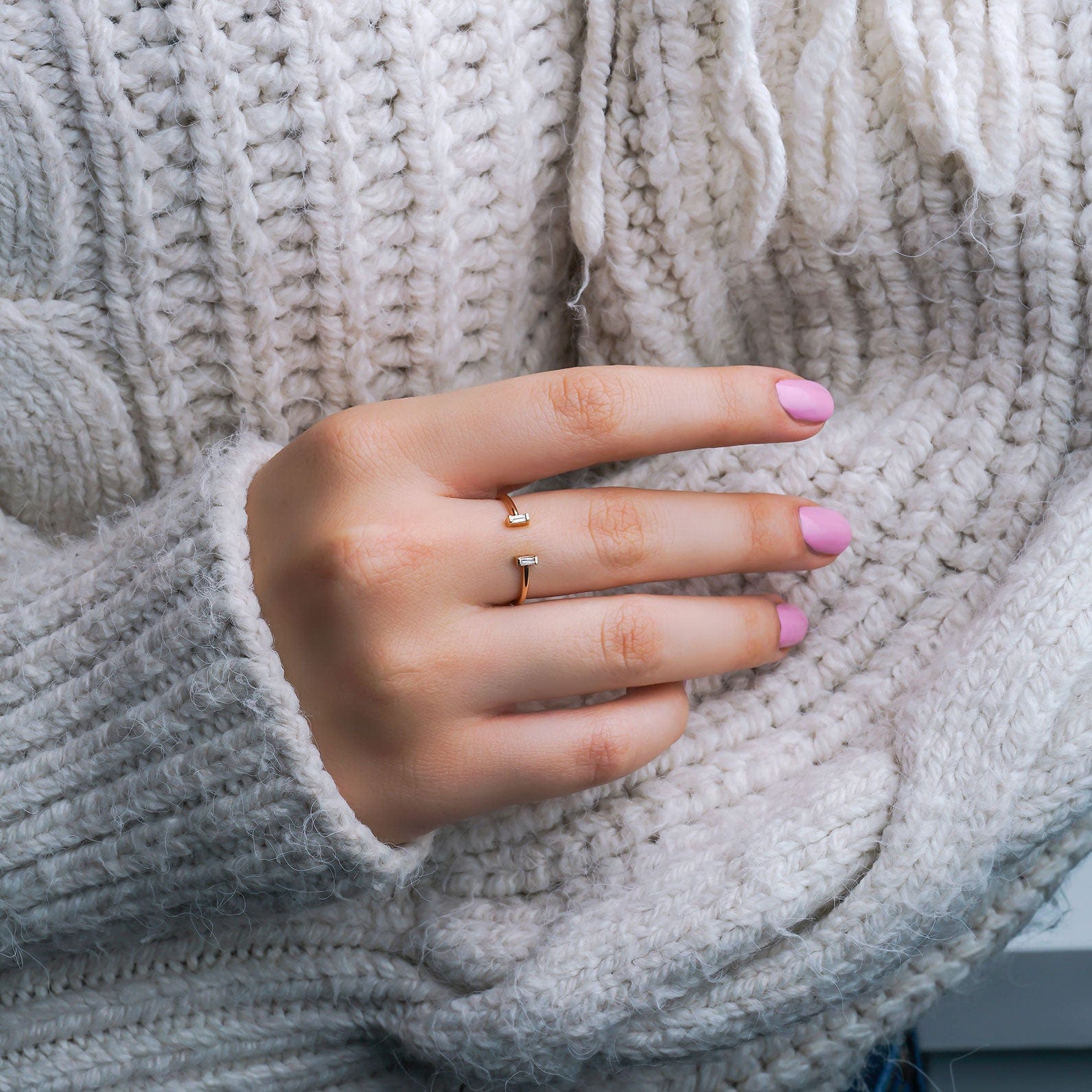 0.08 Karat Baget Pırlantalı Yüzük - RNF0303 | Tektaş Pırlanta | Ronaff Pırlanta | Tektaş Yüzük, Pırlanta Yüzük, Kolye, Küpe