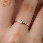 0.10 Karat Yuvarlak Kesim Pırlanta Tektaş Yüzük - RNF0338 | Tektaş Pırlanta | Ronaff Pırlanta | Tektaş Yüzük, Pırlanta Yüzük, Kolye, Küpe