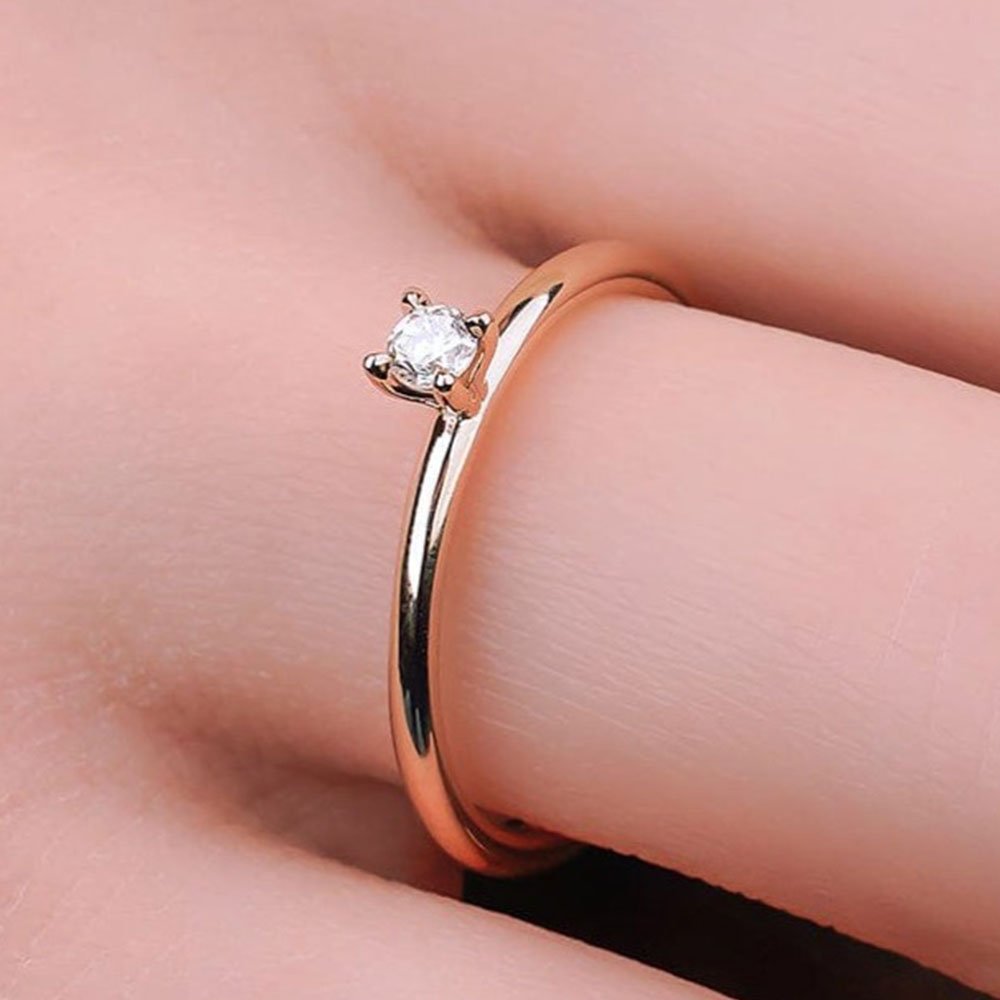 0.10 Karat Tektaş Pırlanta Yüzük - RNF0512 | Tektaş Pırlanta | Ronaff Pırlanta | Tektaş Yüzük, Pırlanta Yüzük, Kolye, Küpe