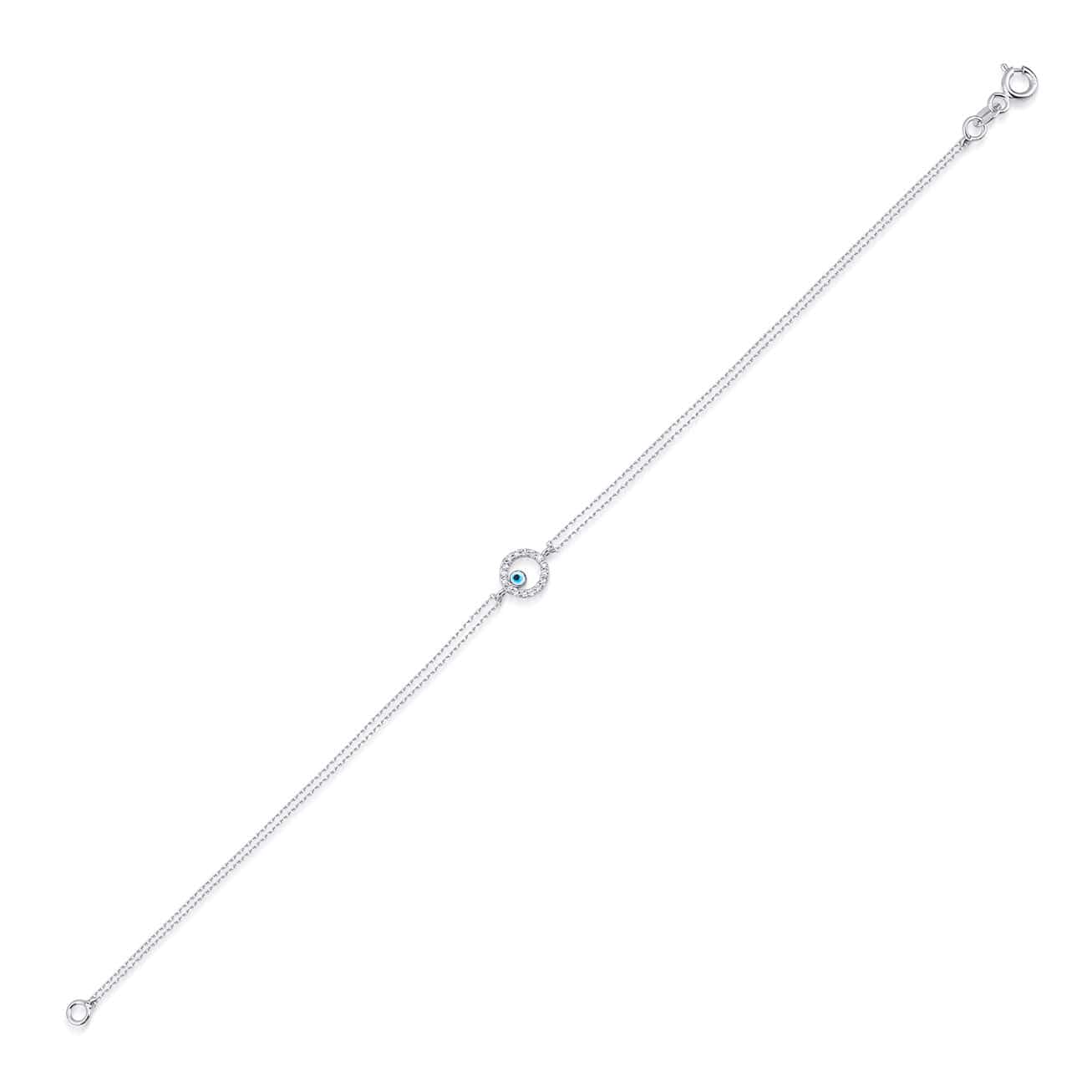 0.14 Karat Pırlantalı Nazar Boncuğu Bileklik - RNF0396 | Pırlanta Bileklik | Ronaff Pırlanta | Tektaş Yüzük, Pırlanta Yüzük, Kolye, Küpe