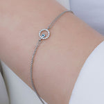 0.14 Karat Pırlantalı Nazar Boncuğu Bileklik - RNF0396 | Pırlanta Bileklik | Ronaff Pırlanta | Tektaş Yüzük, Pırlanta Yüzük, Kolye, Küpe