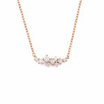 0.14 Karat Rose Altın Asimetrik Dizayn Tasarım Pırlanta Kolye - RNF0008 | Pırlanta Kolye | Ronaff Pırlanta | Tektaş Yüzük, Pırlanta Yüzük, Kolye, Küpe