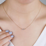 0.14 Karat Rose Altın Asimetrik Dizayn Tasarım Pırlanta Kolye - RNF0008 | Pırlanta Kolye | Ronaff Pırlanta | Tektaş Yüzük, Pırlanta Yüzük, Kolye, Küpe