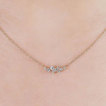 0.14 Karat Rose Altın Asimetrik Dizayn Tasarım Pırlanta Kolye - RNF0008 | Pırlanta Kolye | Ronaff Pırlanta | Tektaş Yüzük, Pırlanta Yüzük, Kolye, Küpe