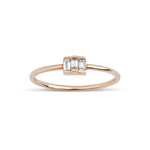 0.15 Karat Baget Pırlantalı Mini Yüzük - RNF0291 | Tektaş Pırlanta | Ronaff Pırlanta | Tektaş Yüzük, Pırlanta Yüzük, Kolye, Küpe