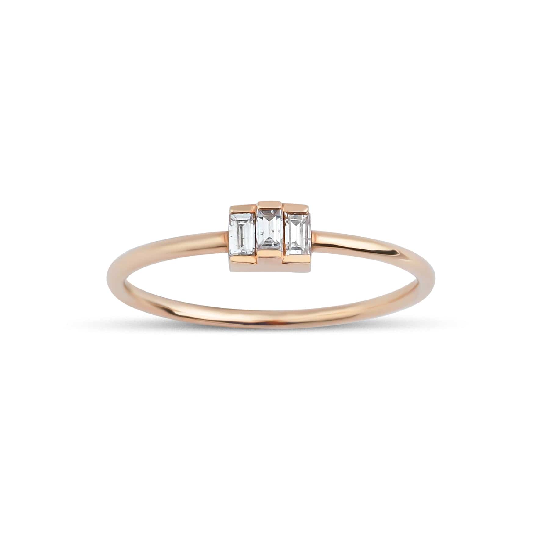 0.15 Karat Baget Pırlantalı Mini Yüzük - RNF0291 | Tektaş Pırlanta | Ronaff Pırlanta | Tektaş Yüzük, Pırlanta Yüzük, Kolye, Küpe