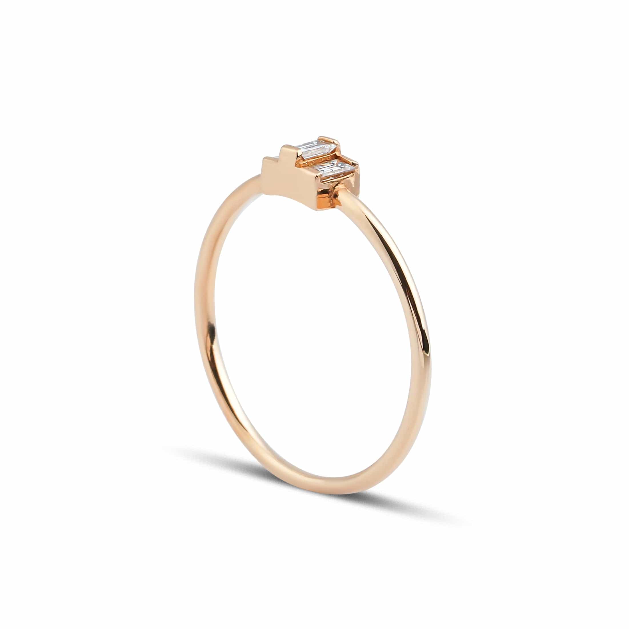 0.15 Karat Baget Pırlantalı Mini Yüzük - RNF0291 | Tektaş Pırlanta | Ronaff Pırlanta | Tektaş Yüzük, Pırlanta Yüzük, Kolye, Küpe