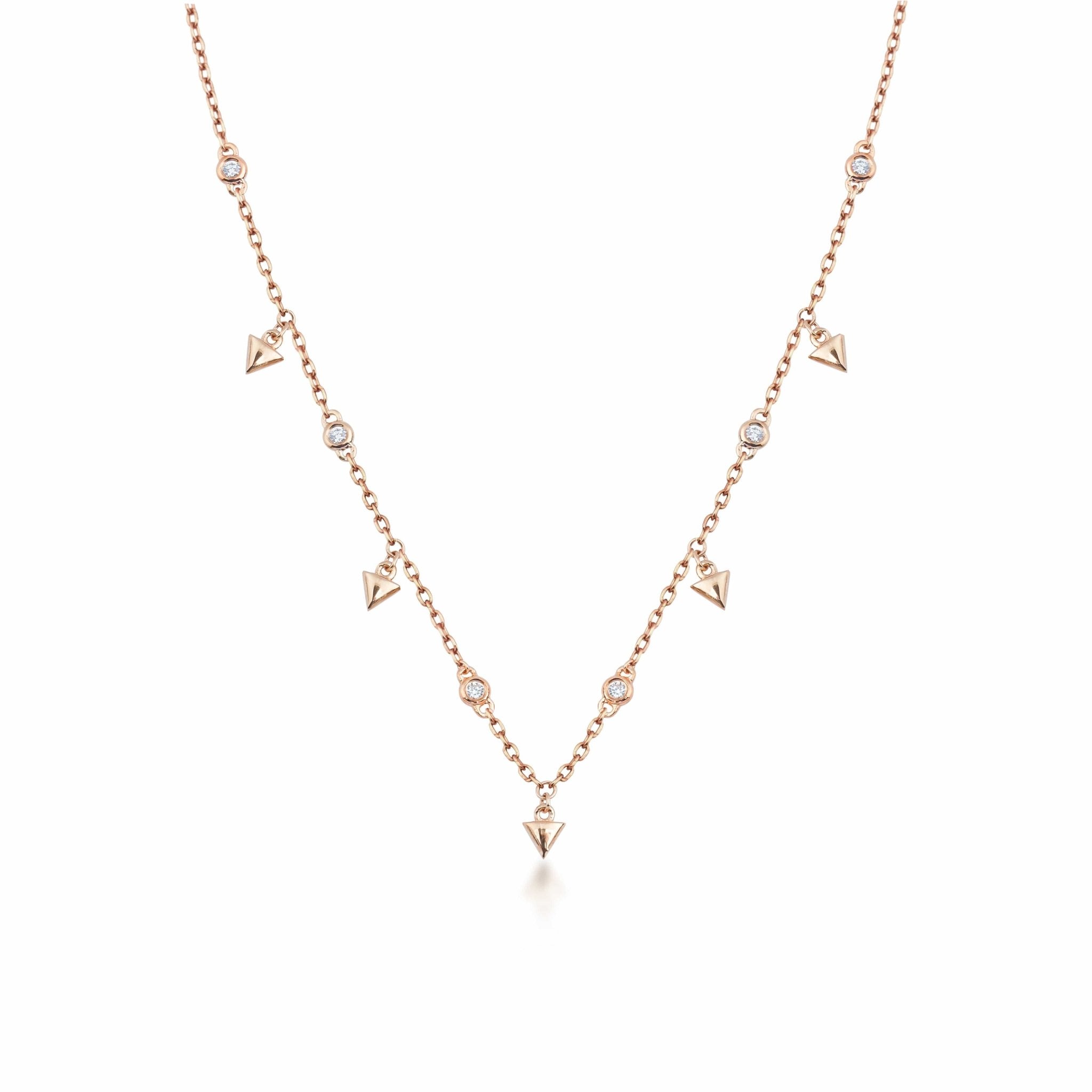 0.18 Karat Pırlantalı Rose Kolye - RNF0299 | Pırlanta Kolye | Ronaff Pırlanta | Tektaş Yüzük, Pırlanta Yüzük, Kolye, Küpe