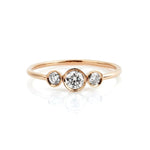 0.30 Karat Rose Altın Tria Pırlanta Yüzük - RNF0010 | Tria Yüzükler | Ronaff Pırlanta | Tektaş Yüzük, Pırlanta Yüzük, Kolye, Küpe