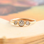 0.30 Karat Rose Altın Tria Pırlanta Yüzük - RNF0010 | Tria Yüzükler | Ronaff Pırlanta | Tektaş Yüzük, Pırlanta Yüzük, Kolye, Küpe
