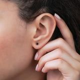 0.20 Karat Siyah Pırlantalı Tektaş Küpe - RNF0625 | Pırlanta Küpe | Ronaff Pırlanta | Tektaş Yüzük, Pırlanta Yüzük, Kolye, Küpe