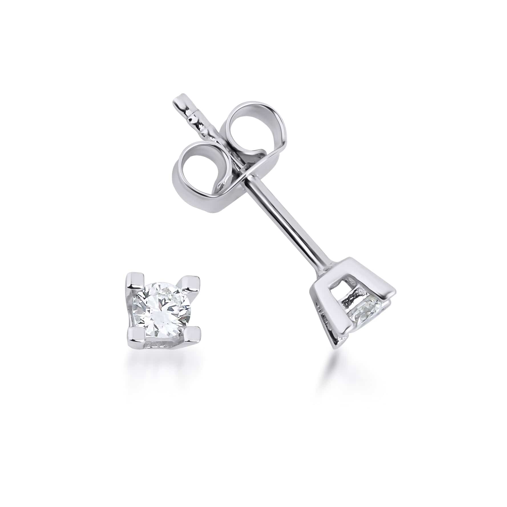 0.20 Karat Yuvarlak Pırlanta Tektaş Küpe - RNF0447 | Pırlanta Küpe | Ronaff Pırlanta | Tektaş Yüzük, Pırlanta Yüzük, Kolye, Küpe