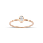 0.23 Karat Oval Pırlanta Rose Altın Tektaş Yüzük - RNF0011 | Tektaş Pırlanta | Ronaff Pırlanta | Tektaş Yüzük, Pırlanta Yüzük, Kolye, Küpe