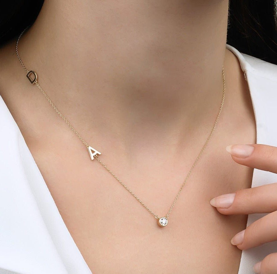 0.25 Karat Pırlantalı Harf Kolye - RNF0652 | Pırlanta Kolye | Ronaff Pırlanta | Tektaş Yüzük, Pırlanta Yüzük, Kolye, Küpe