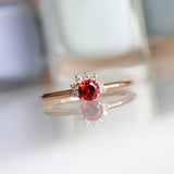 0.25 Karat Yuvarlak Yakut Pırlantalı Yüzük - RNF0307 | Renkli Taşlı Yüzükler | Ronaff Pırlanta | Tektaş Yüzük, Pırlanta Yüzük, Kolye, Küpe