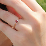 0.25 Karat Yuvarlak Yakut Pırlantalı Yüzük - RNF0307 | Renkli Taşlı Yüzükler | Ronaff Pırlanta | Tektaş Yüzük, Pırlanta Yüzük, Kolye, Küpe