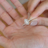 0.30 Karat Markiz Kesim & 0.26 Karat Yuvarlak Kesim HRD Sertifikalı Tektaş Pırlanta Yüzük - RNF0657 | Tektaş Pırlanta | Ronaff Pırlanta | Tektaş Yüzük, Pırlanta Yüzük, Kolye, Küpe