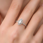 0.30 Karat Markiz Kesim & 0.26 Karat Yuvarlak Kesim HRD Sertifikalı Tektaş Pırlanta Yüzük - RNF0657 | Tektaş Pırlanta | Ronaff Pırlanta | Tektaş Yüzük, Pırlanta Yüzük, Kolye, Küpe