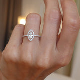 0.30 Karat Markiz Kesim & 0.26 Karat Yuvarlak Kesim HRD Sertifikalı Tektaş Pırlanta Yüzük - RNF0657 | Tektaş Pırlanta | Ronaff Pırlanta | Tektaş Yüzük, Pırlanta Yüzük, Kolye, Küpe