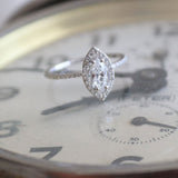 0.30 Karat Markiz Kesim & 0.26 Karat Yuvarlak Kesim HRD Sertifikalı Tektaş Pırlanta Yüzük - RNF0657 | Tektaş Pırlanta | Ronaff Pırlanta | Tektaş Yüzük, Pırlanta Yüzük, Kolye, Küpe