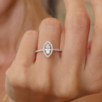 0.30 Karat Markiz Kesim & 0.26 Karat Yuvarlak Kesim HRD Sertifikalı Tektaş Pırlanta Yüzük - RNF0657 | Tektaş Pırlanta | Ronaff Pırlanta | Tektaş Yüzük, Pırlanta Yüzük, Kolye, Küpe