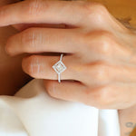 0.30 Karat & 0.22 Karat Prenses Kesim GIA/HRD Sertifikalı Pırlanta Yüzük - RNF0582 | Tektaş Pırlanta | Ronaff Pırlanta | Tektaş Yüzük, Pırlanta Yüzük, Kolye, Küpe