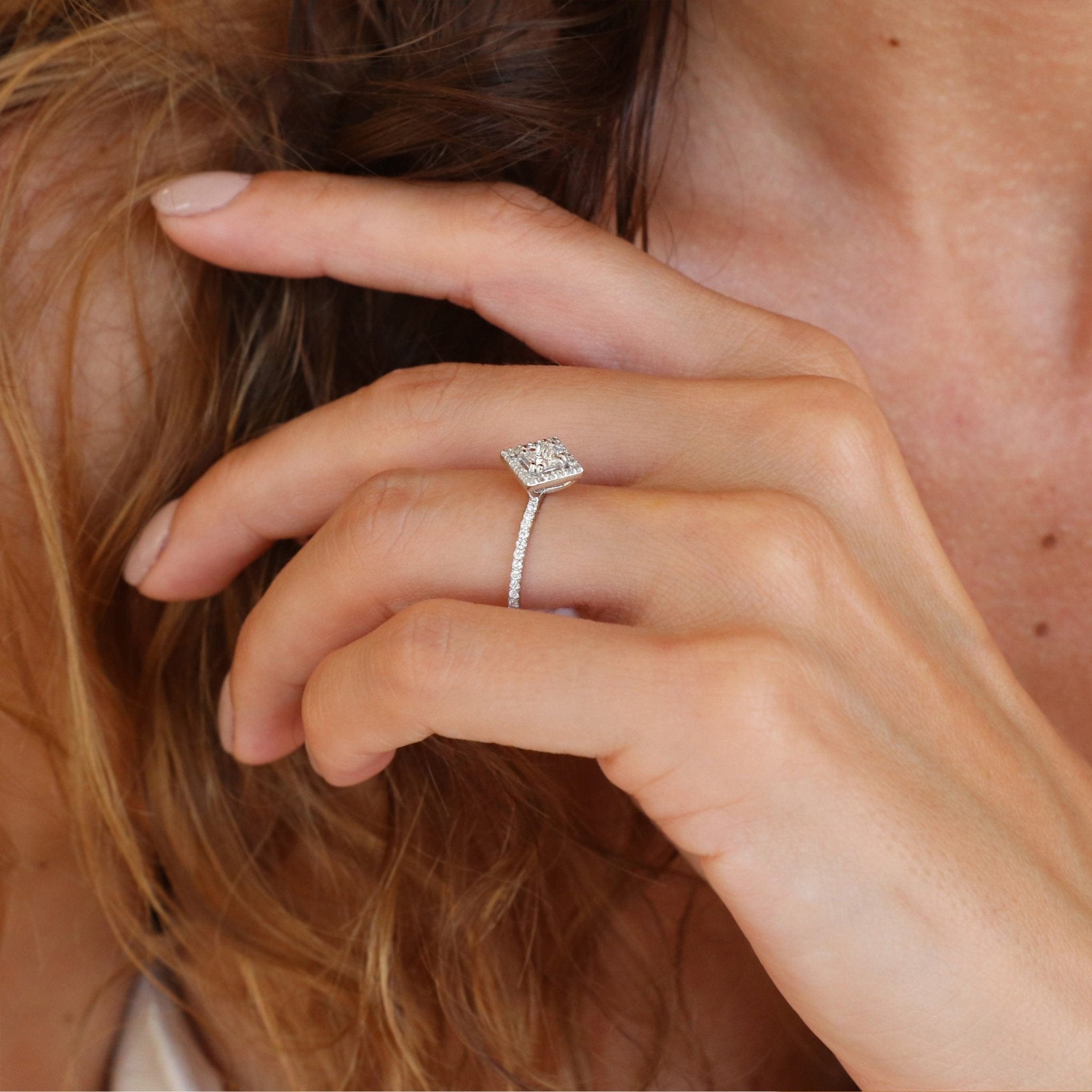 0.30 Karat & 0.22 Karat Prenses Kesim GIA/HRD Sertifikalı Pırlanta Yüzük - RNF0582 | Tektaş Pırlanta | Ronaff Pırlanta | Tektaş Yüzük, Pırlanta Yüzük, Kolye, Küpe