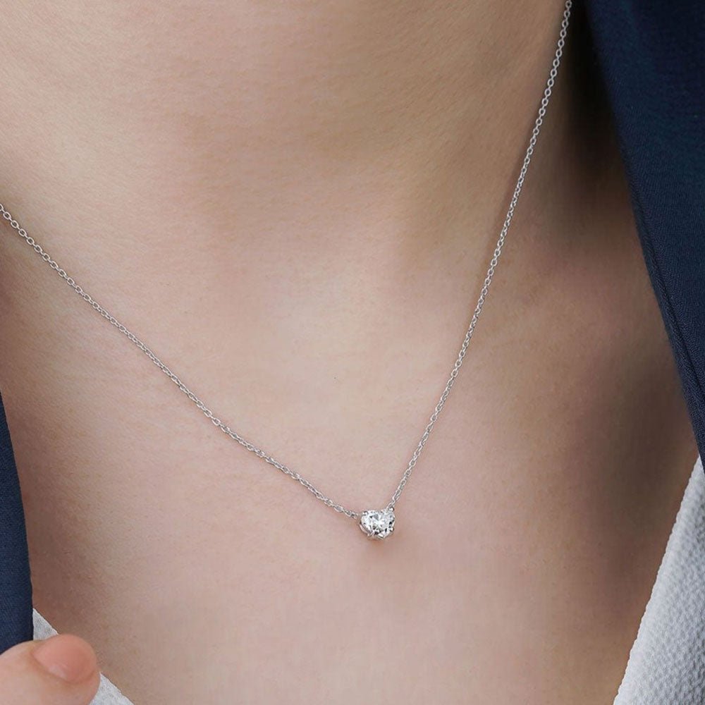 0.30 Karat Kalp Kesim Pırlanta Tektaş Kolye - RNF0373 | Pırlanta Kolye | Ronaff Pırlanta | Tektaş Yüzük, Pırlanta Yüzük, Kolye, Küpe