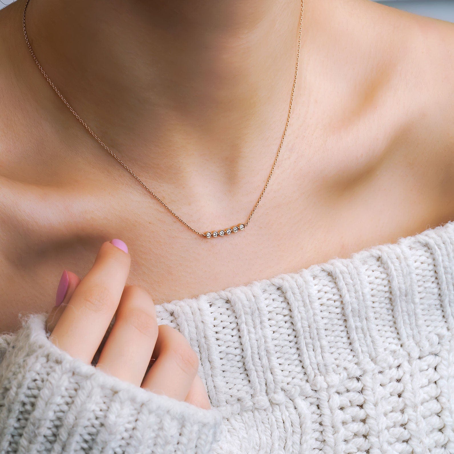 0.30 Karat Pırlantalı Kolye - RNF0300 | Pırlanta Kolye | Ronaff Pırlanta | Tektaş Yüzük, Pırlanta Yüzük, Kolye, Küpe