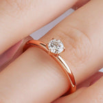 0.30 Karat Yuvarlak Kesim HRD Sertifikalı Tektaş Pırlanta Yüzük - RNF0548 | Tektaş Yüzükler | Ronaff Pırlanta | Tektaş Yüzük, Pırlanta Yüzük, Kolye, Küpe