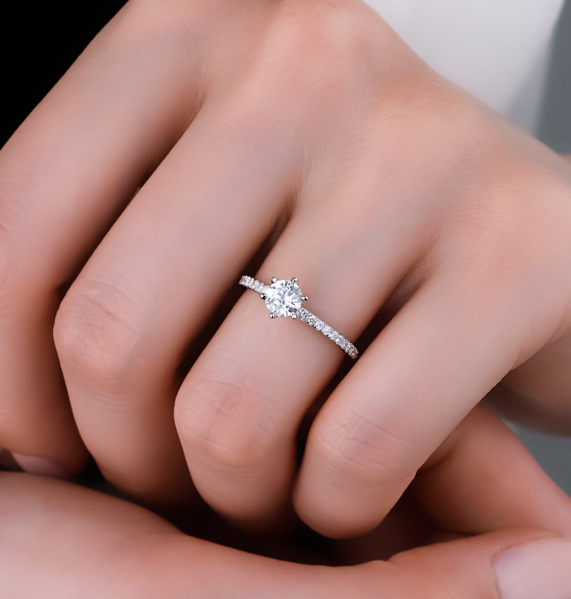 0.44 Karat HRD Sertifikalı Tektaş Pırlanta Yüzük - RNF0584 | Tektaş Pırlanta | Ronaff Pırlanta | Tektaş Yüzük, Pırlanta Yüzük, Kolye, Küpe