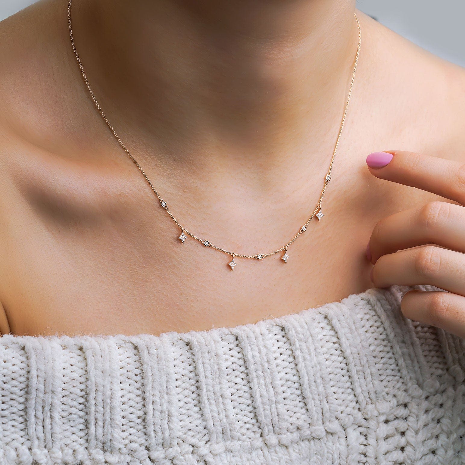 0.35 Karat Pırlantalı Kolye - RNF0301 | Pırlanta Kolye | Ronaff Pırlanta | Tektaş Yüzük, Pırlanta Yüzük, Kolye, Küpe